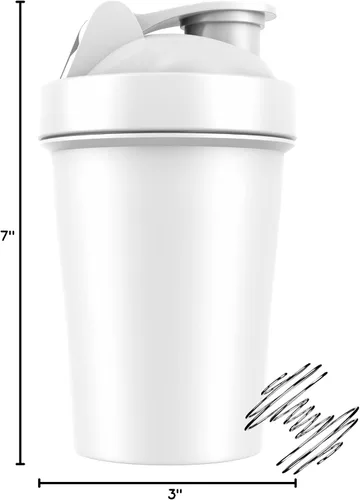 Vista 8 de JEELA SPORTS Paquete de 5 botellas mezcladoras de proteínas para mezclas de proteínas, 20 onzas, vasos mezcladores aptos para lavavajillas