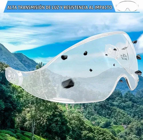 Vista 5 de Aolamegs ANSI Z87 Safety Hard Hat Visor-OSHA Construction Hard Hat Accessories,Safety Helmet Goggle Replacement,Eye Protector