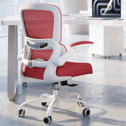 Vista 17 de TRALT Silla de oficina – Silla de escritorio ergonómica con soporte lumbar ajustable, silla de computadora de malla, sillas ejecutivas para oficina