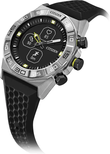 Vista 7 de Citizen CZ Smart Hybrid Smartwatch de acero inoxidable de 1.732in, seguimiento continuo de frecuencia cardíaca, actividad física, aplicación
