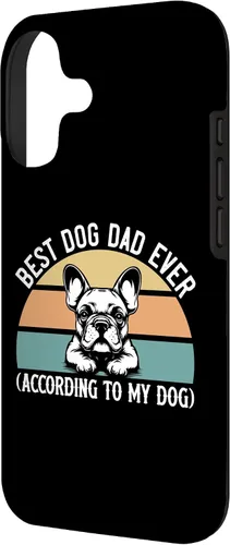 Vista 2 de French Bulldog Lover Best Dog Dad Ever Funny Pet Parent Gift Case for iPhone 17