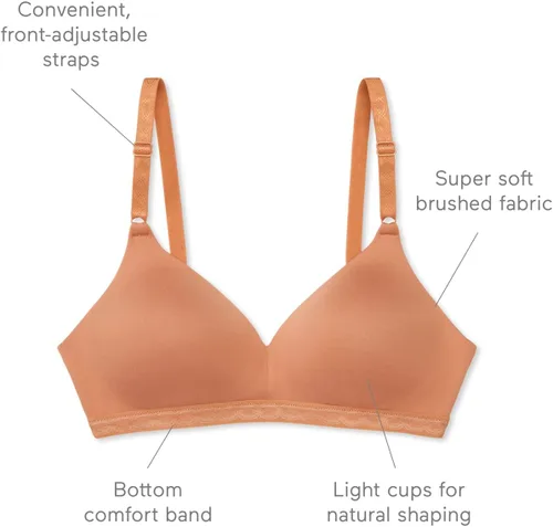 Vista 5 de Warner's Cloud 9 - Brasier cómodo con forro ligero y sin varillas para mujer 1269
