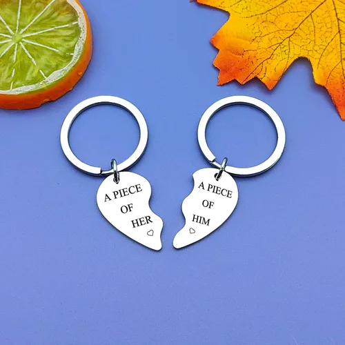 Vista 3 de Boyfriend Husband Gifts from Girlfriend Wife Couples Keychain for Women Men