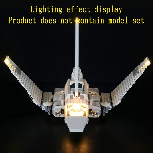 Vista 5 de GEAMENT Kit de luces LED compatible con Lego Imperial Shuttle - Juego de iluminación para modelo de construcción 75302