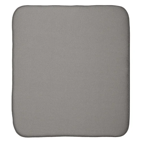 Vista 4 de InterDesign iDry – tapete para encimera de cocina, mini, absorbente, para secado de platos, Negro, L
