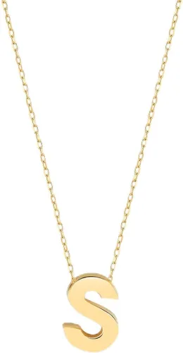Vista 22 de Gelin 10K Solid Gold Initial Necklace for Women (A to Z All Letters)