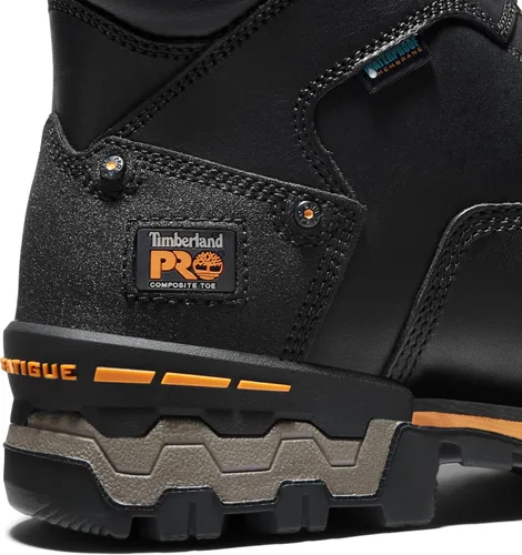 Vista 3 de Timberland PRO Botas de trabajo industriales para hombre de 6.0 pulgadas, Boondock, con puntera de composite, impermeables y aisladas