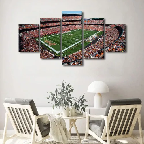 Vista 118 de TUMOVO Allegiant Stadium Arte de Lienzo para Pared de Sala de Estar Equipo de Fútbol Americano Pintura Moderna Nevada Las Vegas Cuadro Deportivo