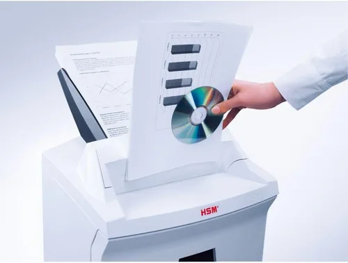 Vista 8 de HSM Trituradora de microcorte SECURIO AF150 L4 con alimentación automática de papel; tritura hasta 150 automáticamente/13 manualmente; capacidad