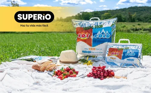 Vista 7 de Superio Bolsas Aisladas Frías y Calientes para Entrega de Alimentos, Bolsas de Compras de Comestibles, Almacenamiento de Alimentos para Comida
