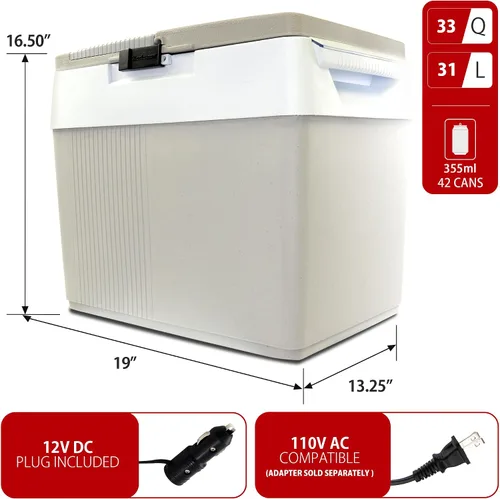 Vista 7 de Koolatron 33 cuartos Kargo Kooler, talla única , Blanco