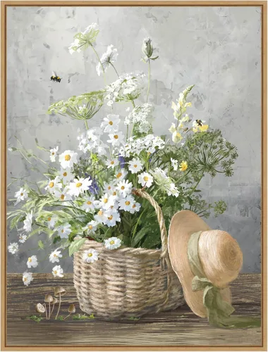 Vista 20 de Amanti Art Lienzo enmarcado para pared, 24 x 18 pulgadas, casa de campo de jardinería III por Danhui Nai, lienzo enmarcado para pared, obras de arte