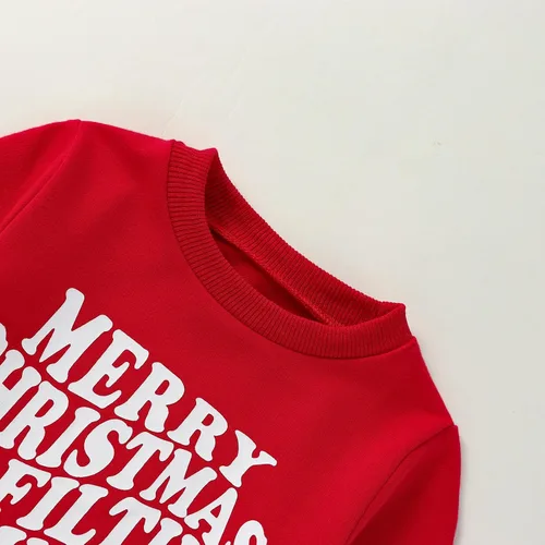 Vista 2 de YINGISFITM Sudadera de manga larga con cuello redondo para bebé, niña, niño, Navidad, suéter de manga larga, ropa de otoño