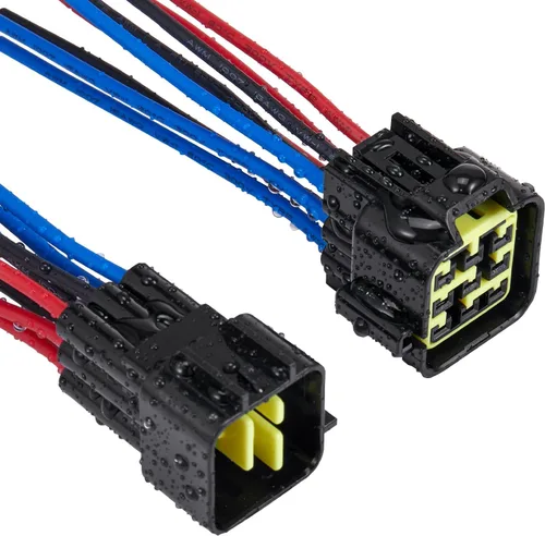 Vista 6 de Conector de cable eléctrico de 2 pines, enchufe impermeable macho hembra de 16 AWG, enchufe de desconexión rápida, adecuado para automóvil, camión