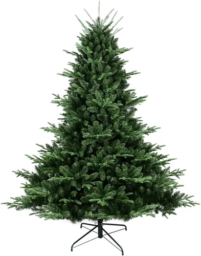 Vista 18 de Árbol de Navidad Artificial Prelit Flocado, Árbol de Navidad Artificial Pequeño con Luces LED, Árbol de Navidad LED Escarchado con Nieve