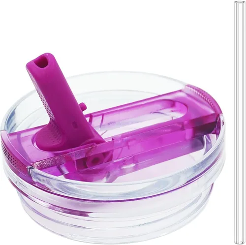 Vista 16 de Dreamfocus Tapa de Pajita Abatible a Prueba de Fugas de 14 oz Repuesto para Vaso Stanley de 14 oz Quencher H2.0 y ProTour Azur