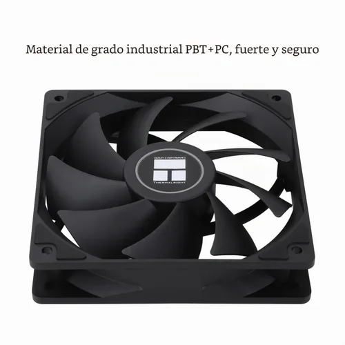 Vista 5 de Thermalright Ventilador de CPU TL-C12C X5, refrigeración negra, ventilador en la versión sin iluminación, establece lazos o ventilador de PC