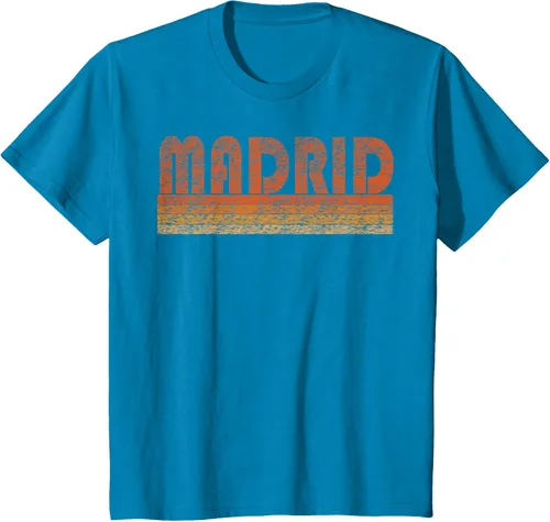 Vista 83 de clásico Retro Madrid playera, hombre 3XL, Asphalt Negro