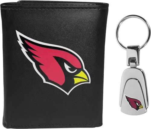 Vista 20 de Siskiyou Sports NFL unisex Tri-fold Wallet & Steel Key Chain