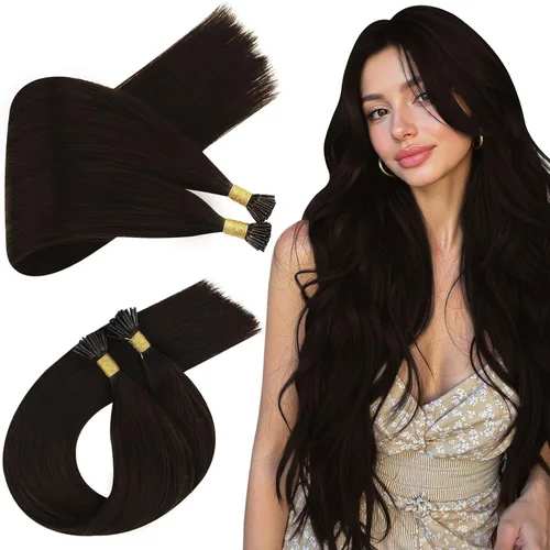 Vista 57 de Ugeat - Extensiones de cabello humano con microanillo, 14 pulgadas, extensiones de cabello Remy con microcuentas de 1 gm/hebra, 50 gms, extensiones