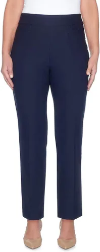 Vista 3 de Alfred Dunner Pantalones elásticos Allure adelgazantes para mujer, ajuste moderno
