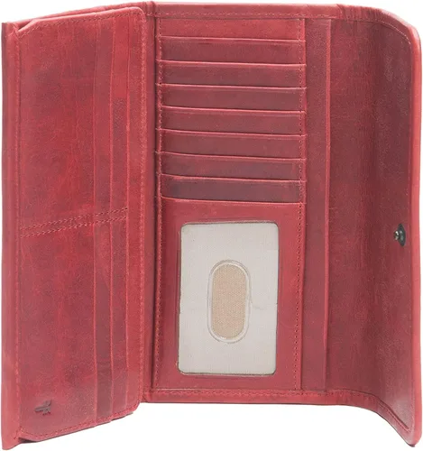 Vista 2 de FRYE Cartera de piel Melissa Continental Snap