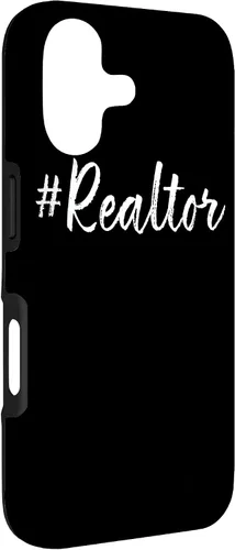Vista 3 de Hashtag Realtor Real Estate Agent Business Gifts Funny Quote Case for iPhone 17