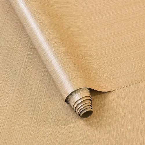 Vista 14 de BOMENG Rollo de Papel de Contacto de Madera de Nogal Grueso Marrón con Textura de Grano de Madera Despegar y Pegar Papel Tapiz Autoadhesivo Película