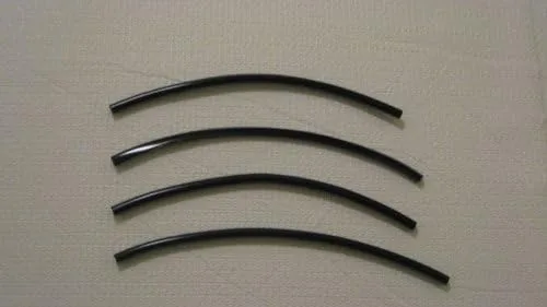 Vista 2 de Se adapta a 1987-1994 JAGUAR XJ6 XJ-6 XJ 6 protectores de moldura de borde de puerta color negro 4 unidades de 8 pulgadas 1988 1989 1990 1991 1992