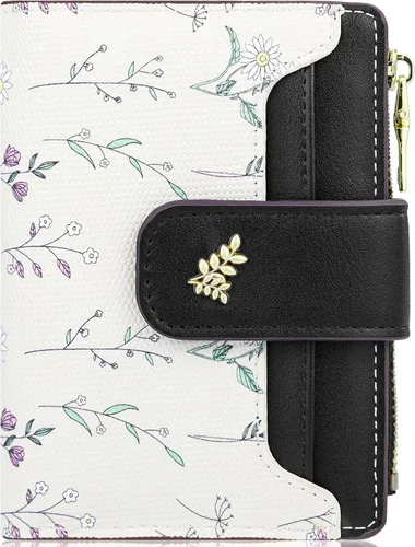 Vista 21 de Farcauo Cartera para Mujer delgada con Flores Kawaii, Carteras para Mujeres, Cartera Linda y delgada para Mujeres, Contemporáneo