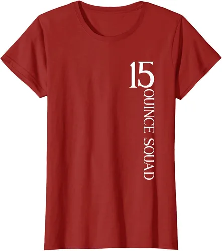 Vista 101 de Quince Squad Quinceanera 15th Birthday - Camiseta de quinceañera para niñas Asphalt Grey