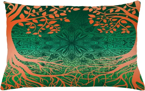 Vista 32 de Ambesonne Tiki Bar - Funda de cojín para cojín de hombre nativo con ilustración de dibujos animados, disfraz tribal prehistórico, funda de almohada