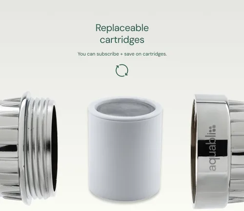 Vista 8 de AquaBliss Cartucho de repuesto de filtro de ducha de alto rendimiento – Reduce los productos químicos y el cloro, restaura el equilibrio del pH