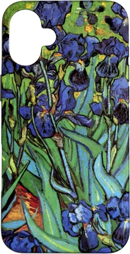 Vista 23 de Irises by Vincent Van Gogh, Flowers in a Garden - Carcasa para iPhone 17