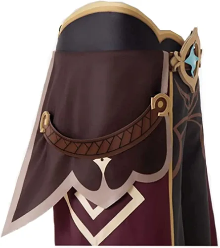 Vista 7 de Genshin Impact Cosplay Aether - Conjunto de túnica unisex para disfraz de Halloween