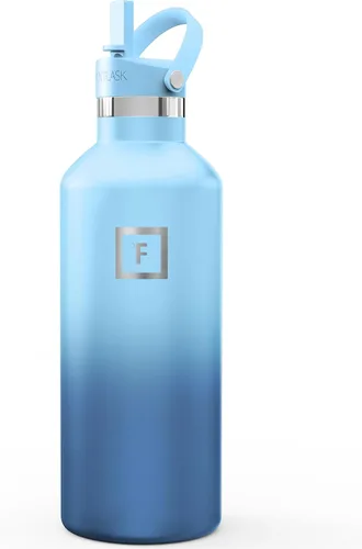 Vista 9 de IRON °FLASK Botella de agua de boca estrecha de 24 onzas con boquilla Aurora