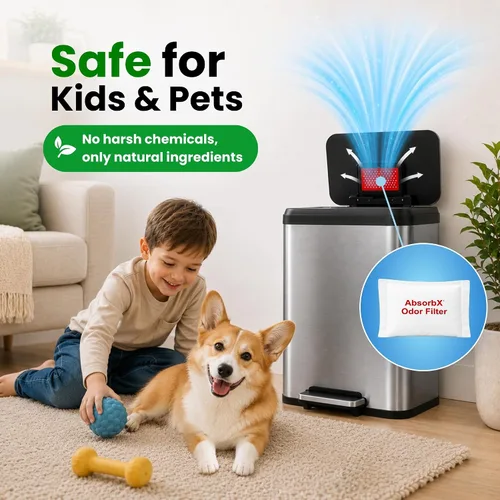 Vista 7 de iTouchless - Bote de basura con sensor y sistema de control de olores para la cocina