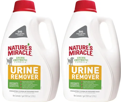 Vista 11 de Nature's Miracle - Removedor de orina para perros, limpiador enzimático, 24 onzas Removes Dog Urine & Yellow Sticky Residue, For Use on Multiple