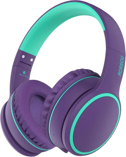 Vista 9 de B10 auriculares Bluetooth supraaurales, 2 modos de música EQ (Normal/Graves) y 50 horas de reproducción, auriculares inalámbricos con micrófono