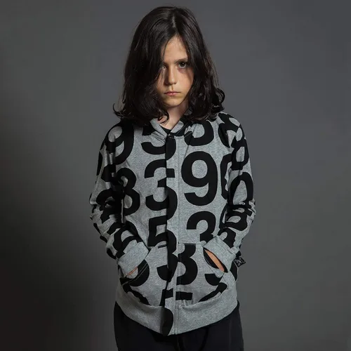 Vista 2 de Sudadera con capucha unisex de algodón ligero con cremallera para bebés, niñas y niños