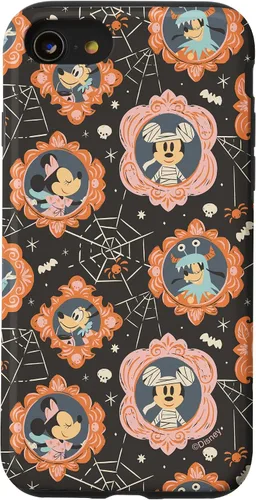 Vista 18 de iPhone 16 Disney Mickey Mouse & Pals Spooky Cute Halloween Frames Case