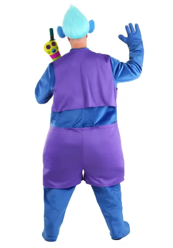 Vista 2 de Disfraz Adulto Biggie de Trolls Multicolor