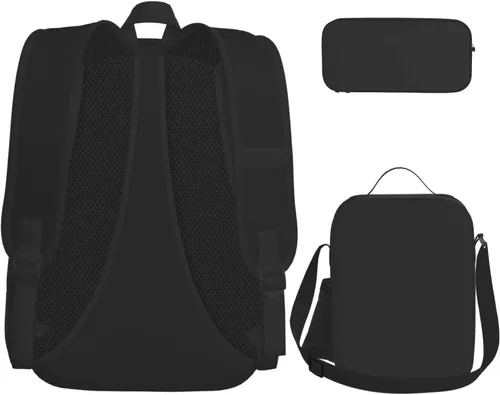 Vista 3 de KAJUE Mochilas para niñas y niños, juego de bolsas escolares con bolsa de almuerzo, estuche para lápices, ligero, lindo, 17 pulgadas, 3