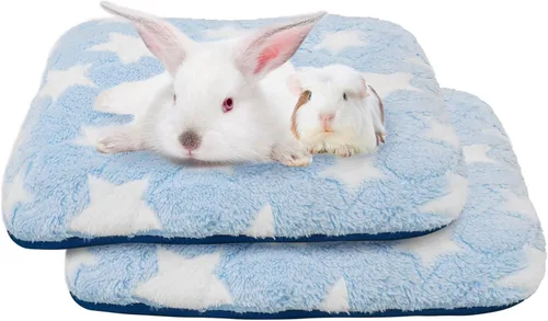 Vista 9 de Homimp 4 almohadillas para orina de conejillo de indias, autocalentables, para mantener el calor, lavables y antideslizantes, camas de animales Negro