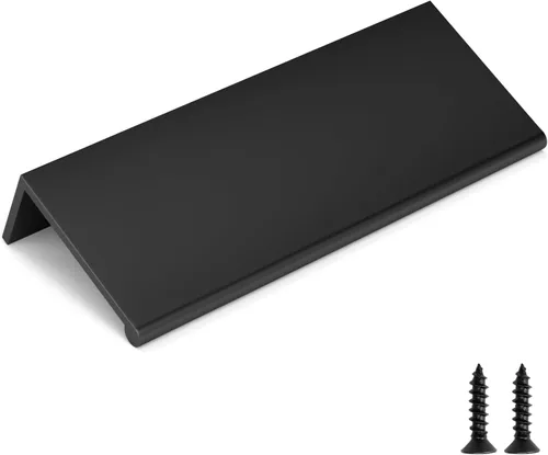 Vista 27 de Goldenwarm - Paquete de 10 tiradores negros de 2-1/2 pulgadas con borde de dedo, tiradores para cajones de cocina, color negro mate, manijas