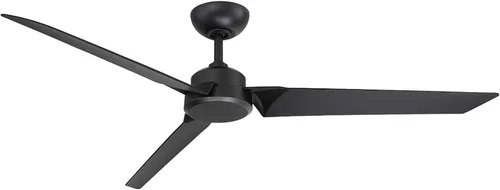 Vista 19 de Roboto - Ventilador de techo inteligente de 3 aspas para interiores y exteriores, aluminio cepillado de 52 pulgadas con control remoto, funciona