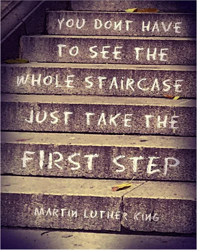 Vista 9 de Martin Luther King, MLK, Arte de Pared con Cita Motivacional - Póster Inspiracional, Imagen - Excelente Decoración para el Hogar u Oficina o Regalo