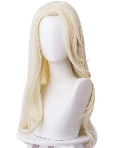 Vista 5 de Peluca de cosplay para mujer, peluca larga y ondulada de Halloween