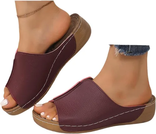 Vista 10 de Orthopedic Sandals For Women Dressy Platform Flip Flops Comfortable Walking Orthotic Slippers with Arch Support 2026