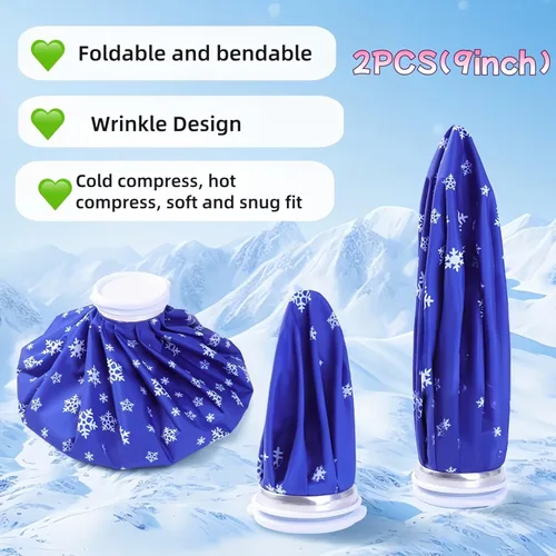 Vista 2 de Bolsa de hielo reutilizable caliente y fría para lesiones deportivas, paquete de hielo para lesiones, terapia de frío y calor, paquete frío